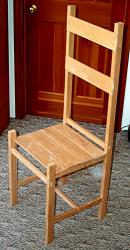 chair made from a 2x4
