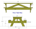 Eight foot picnic table plans