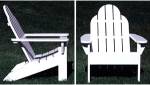 Adirondack style outdoor chair