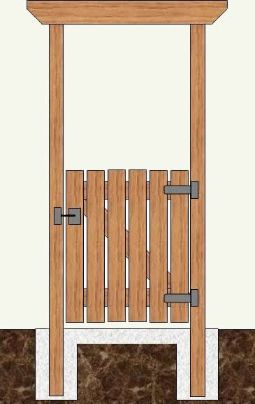 Building an arbor across gate posts