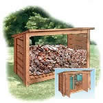 firewood shelter plans