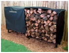 build your own firewood storage rack