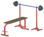 flat barbell bench press exercise equipment plans with fitness bench