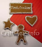 Christmas craft plans - Gingerbread fresh cookie sign