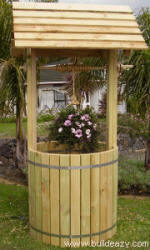 full size wishing well plans provide a place for a planter