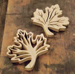 woodcraft patterns - maple leaf trivets