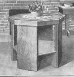 mission style octagon accent table plans