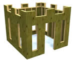 outdoor castle playhouse plans