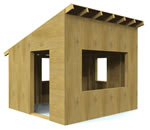 outdoor hideaway playhouse plans