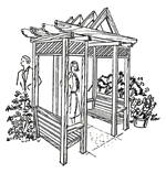 pergola plans with benches