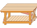 how to build a simple diy workbench with 2x4 lumber