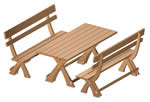 Picnic table plans - includes benches
