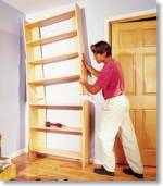 large two part bookcase plan