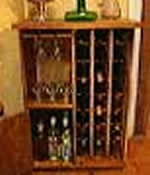 wine rack plans - includes glass cabinet