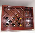 combination wine rack plans and glass rack