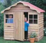 wood siding playhouse plans