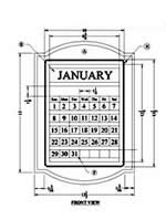 wooden perpetual calendar plans