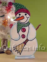 Christmas craft plans - Wooden snowman
