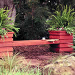 bench seat with planters
