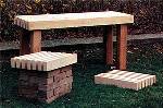 brick base garden bench plans