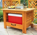 barbecue cooler table plans