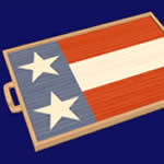 flag serving tray