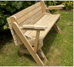 folding garden bench and picnic table plans