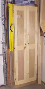 garage shelving plans - tall wall cabinet