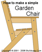 garden outdoor chair plans
