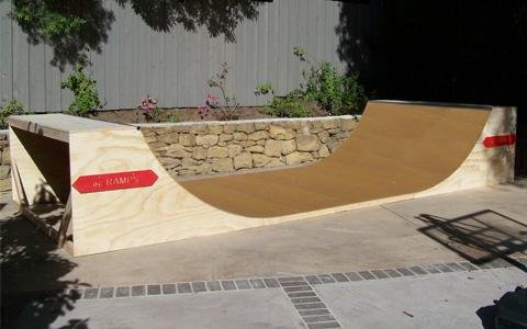 manufactured skateboard ramp