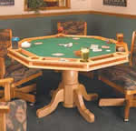 hexagon oak poker table plans