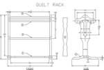 oak quilt rack plans