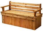outdoor bench with storage plans
