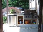 outdoor kitchen design - grilling area