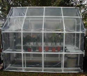 greenhouse made from PVC pipe