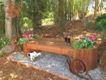 redwood bench planter plans with planters
