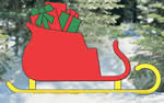 Christmas yard art plans - Santa sleigh