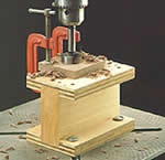 woodworking jigs - Small item drill press clamp