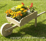 wheelbarrow planter plans