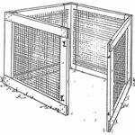 Wood and wire compost bin plans